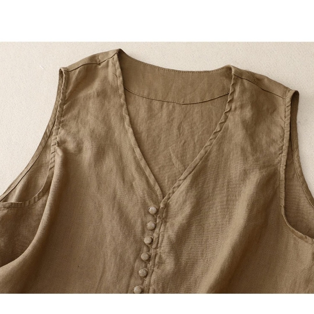 Linen Vest - Picture 5 of 6